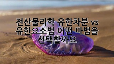 전산물리학: 유한차분 vs 유한요소법, 어떤 마법을 선택할까요? ✨