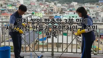 🏡 먼지 쌓인 방충망, 3분 만에 ✨ 새것처럼 만들기! (용인 처인구 주민 필독!)